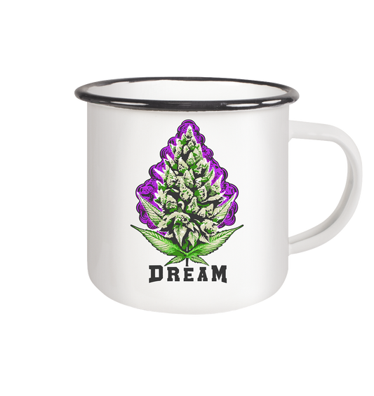 Purple Dream - Emaille Tasse (Schwarz)