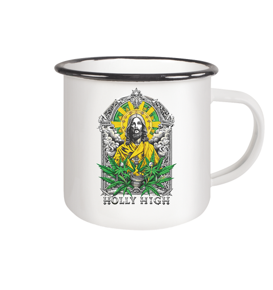 Holly High - Emaille Tasse (Schwarz)