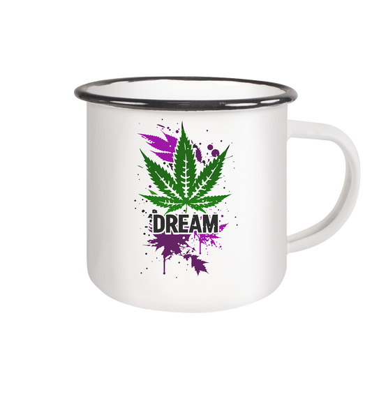 Dream - Emaille Tasse (Schwarz)