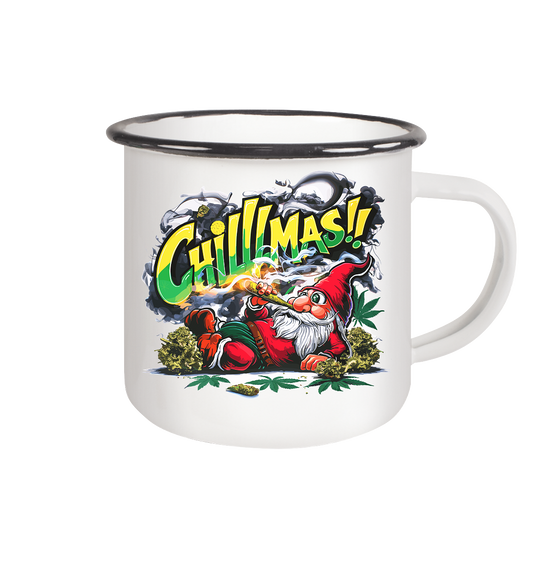 Chillmas - Emaille Tasse (Schwarz)