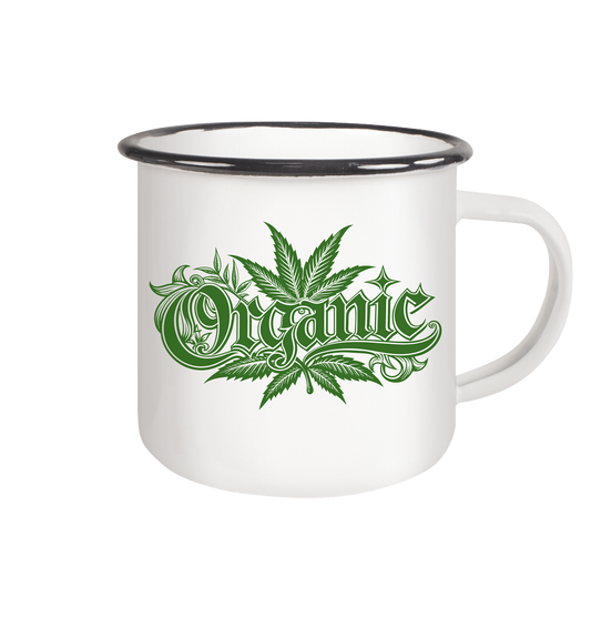 Organic - Emaille Tasse (Schwarz)