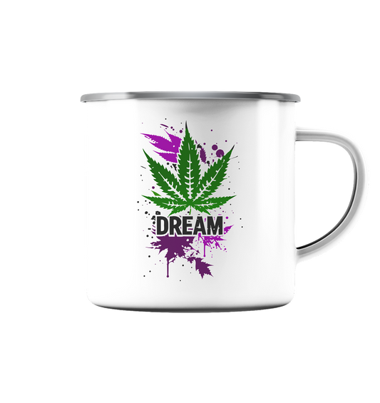 Dream - Emaille Tasse (Silber)