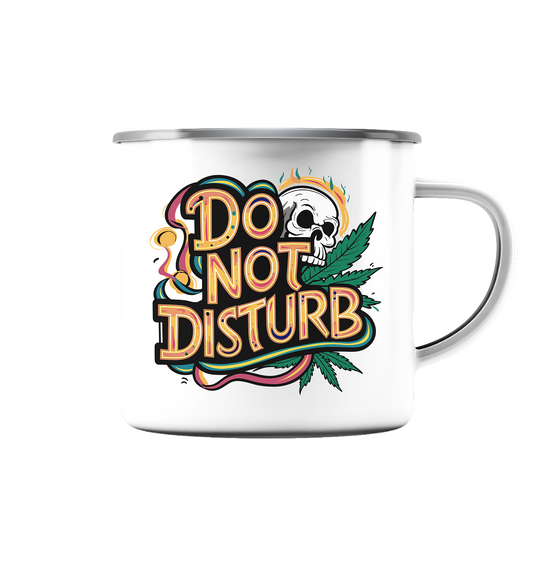 Do Not Disturb - Emaille Tasse (Silber)