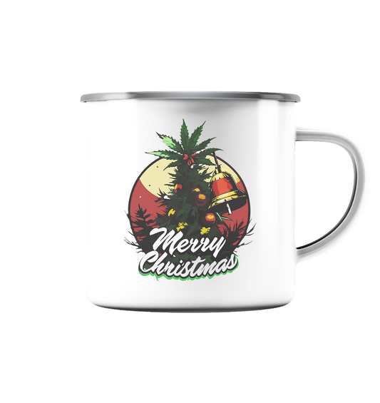 Christmas Bell - Emaille Tasse (Silber)