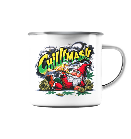 Chillmas - Emaille Tasse (Silber)