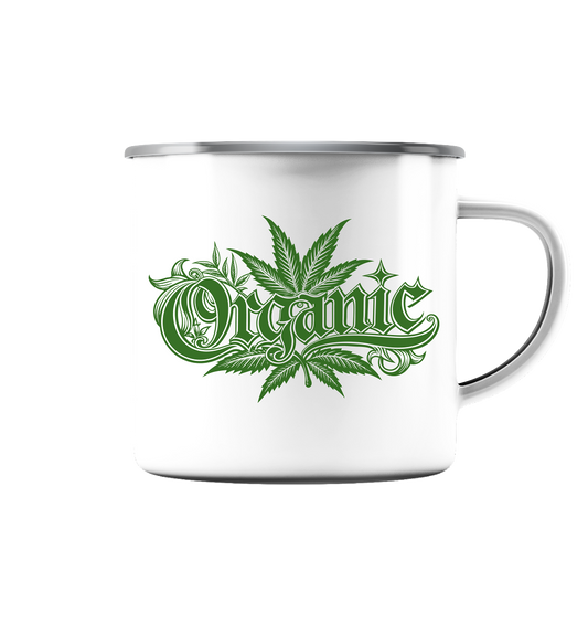 Organic - Emaille Tasse (Silber)