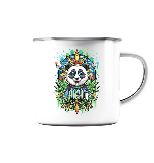 High Bear - Emaille Tasse (Silber)