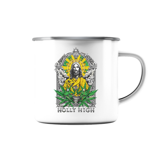 Holly High - Emaille Tasse (Silber)