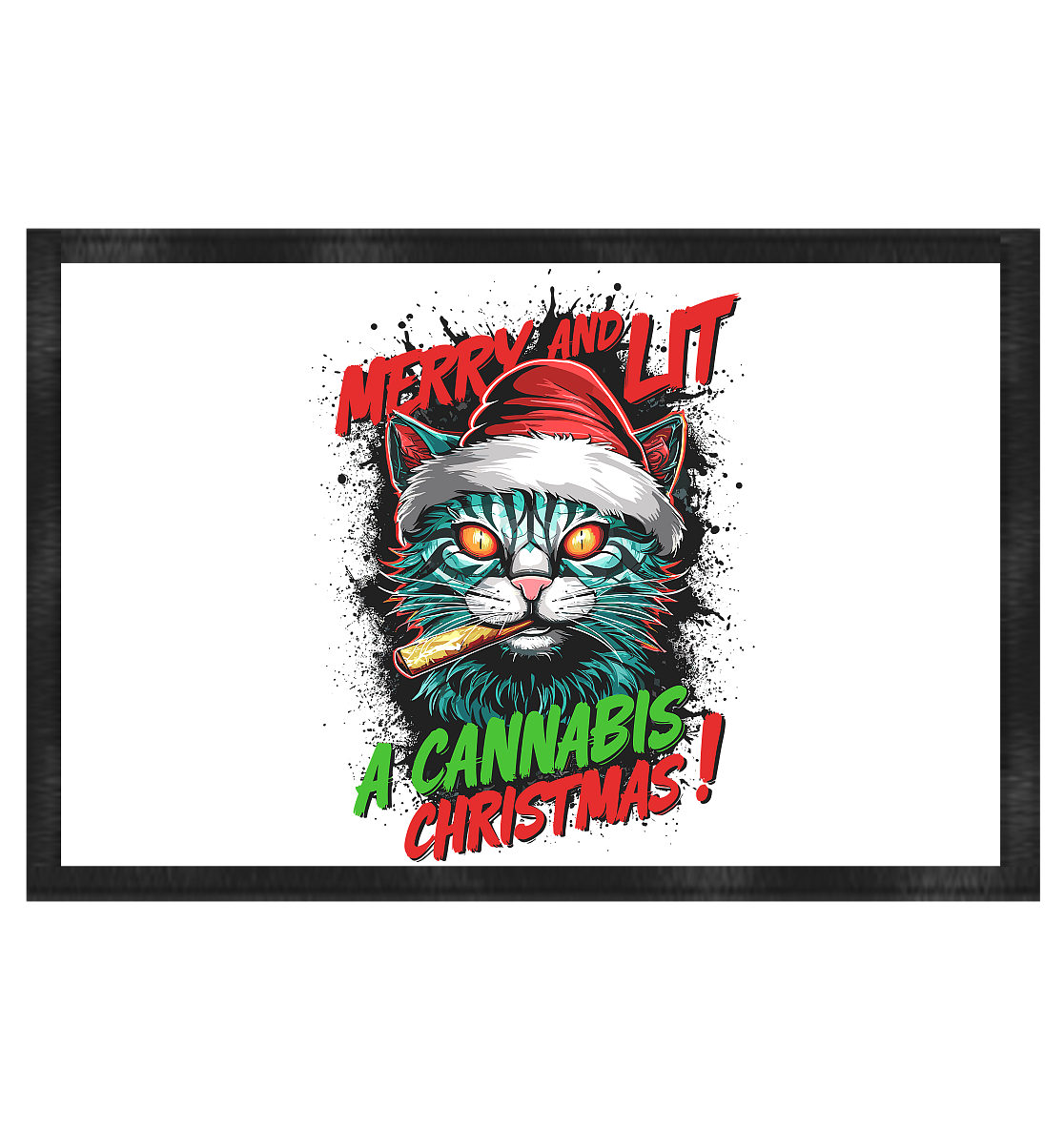 Cannabis Christmas - Fussmatte 60x40cm