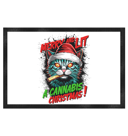 Cannabis Christmas - Fussmatte 60x40cm