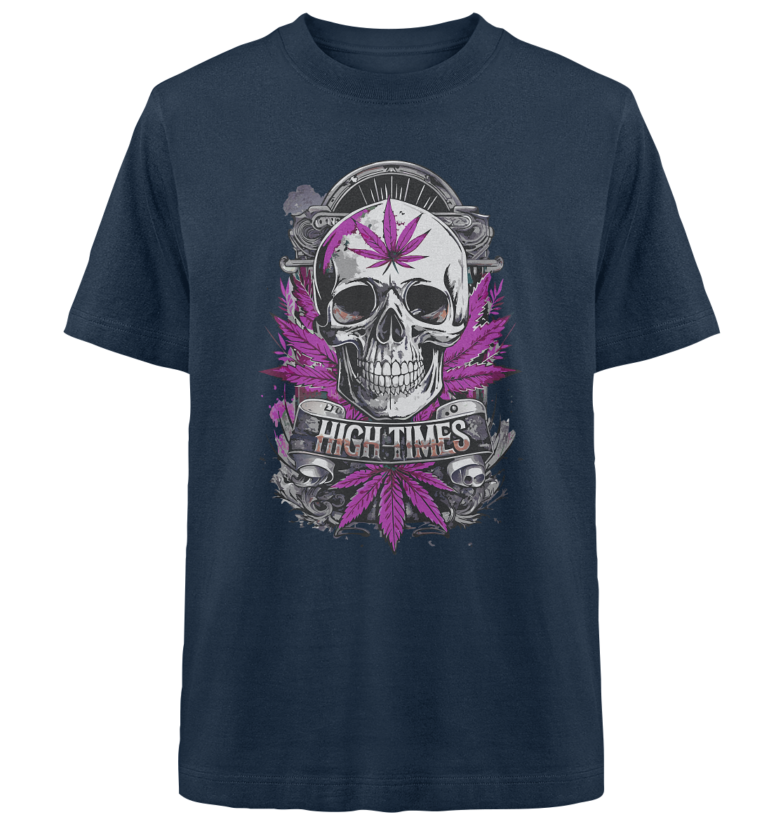 High Times Skull Purple - Unisex Oversized Shirt