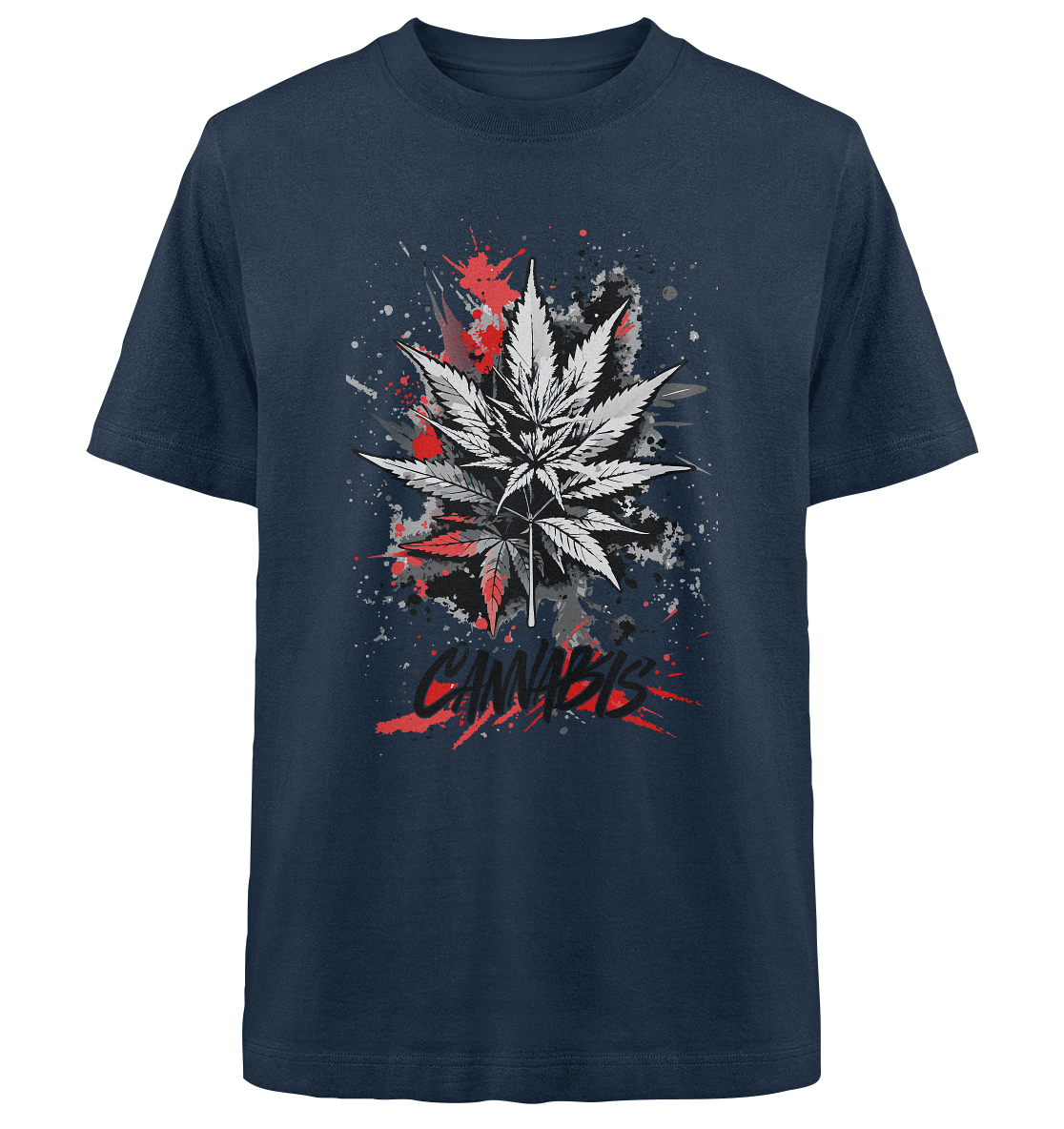 Red Cannabis - Unisex Oversized Shirt