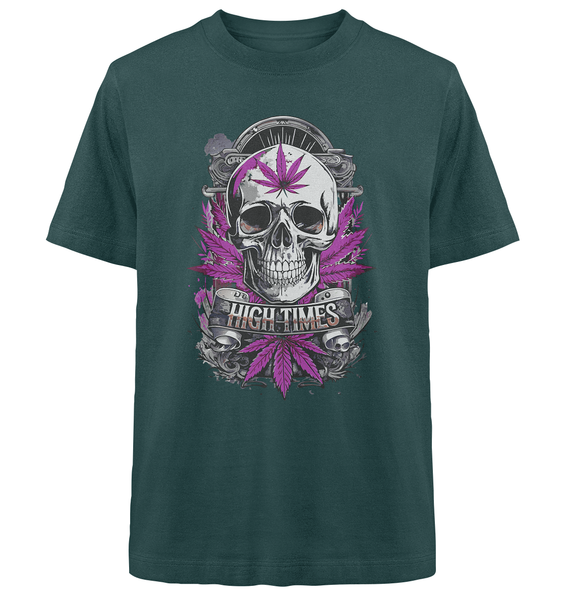 High Times Skull Purple - Unisex Oversized Shirt