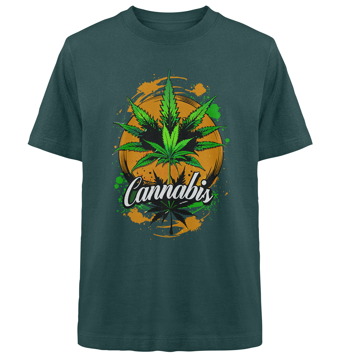 Orange Cannabis - Unisex Oversized Shirt