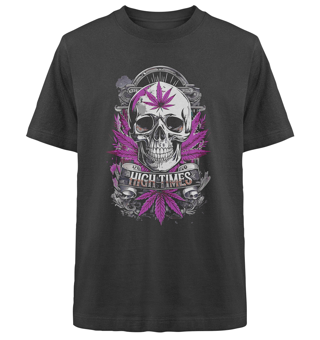 High Times Skull Purple - Unisex Oversized Shirt