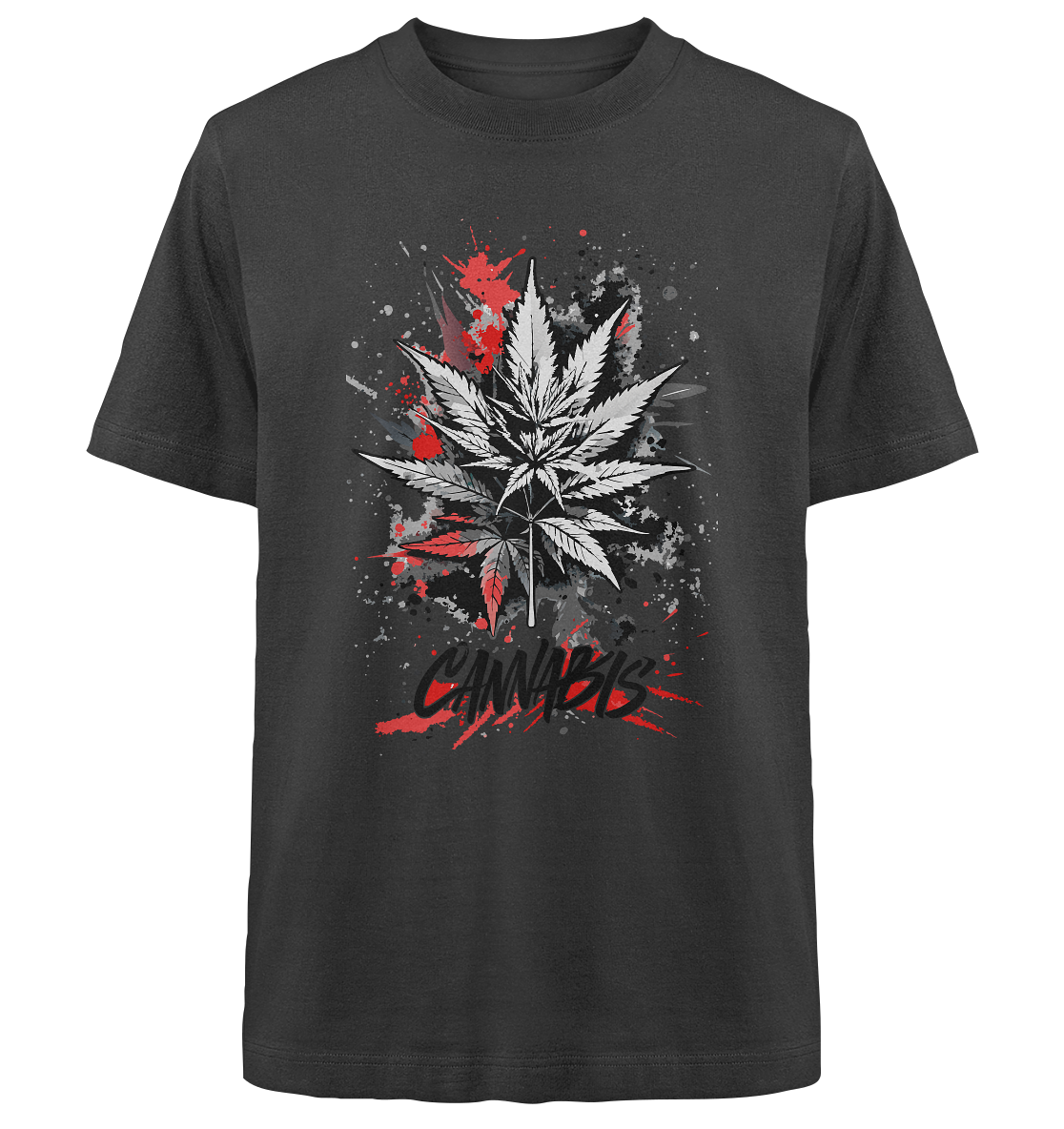 Red Cannabis - Unisex Oversized Shirt