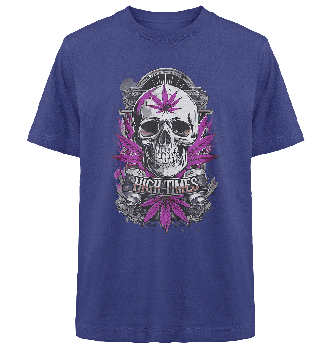 High Times Skull Purple - Unisex Oversized Shirt