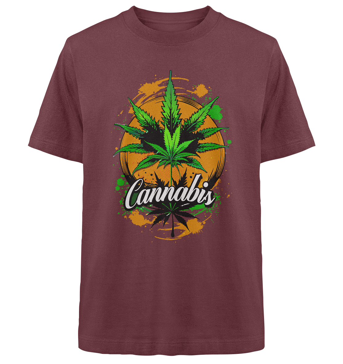 Orange Cannabis - Unisex Oversized Shirt