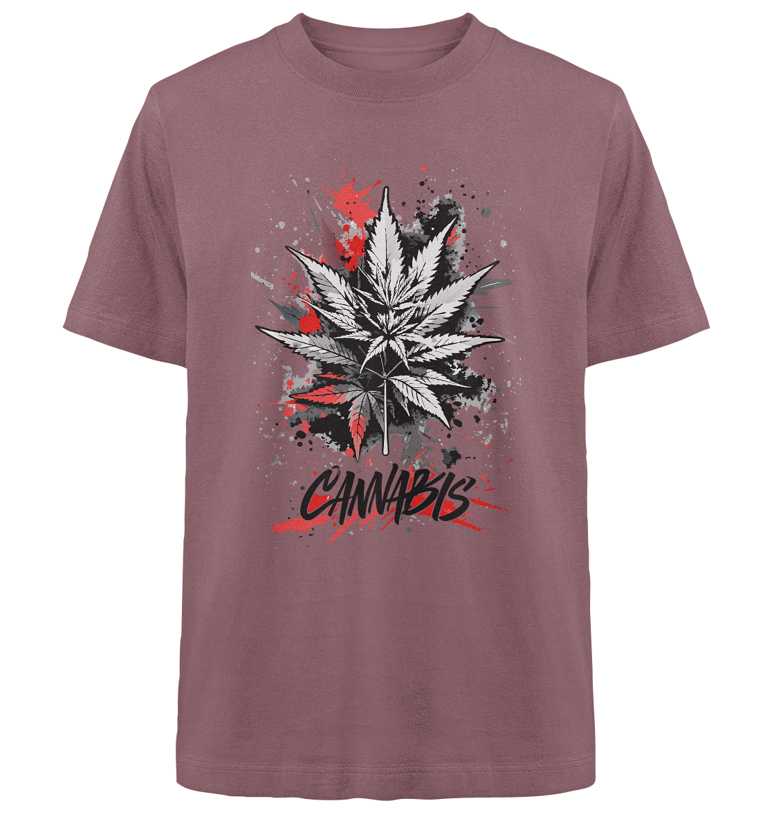 Red Cannabis - Unisex Oversized Shirt