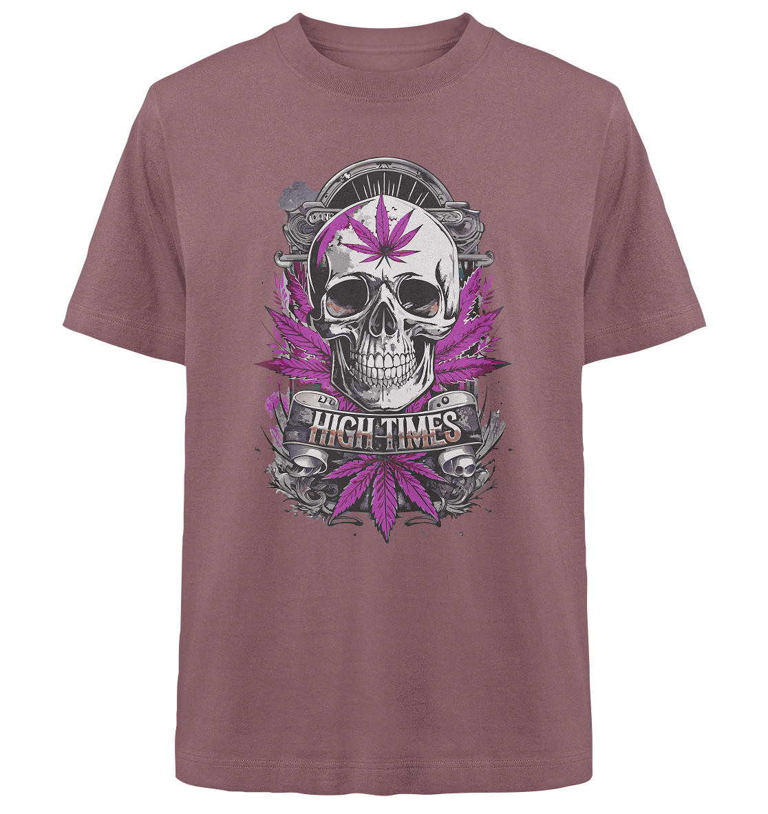 High Times Skull Purple - Unisex Oversized Shirt