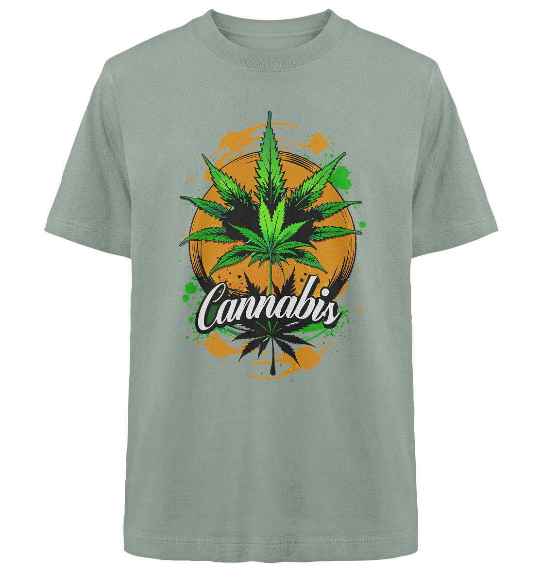Orange Cannabis - Unisex Oversized Shirt