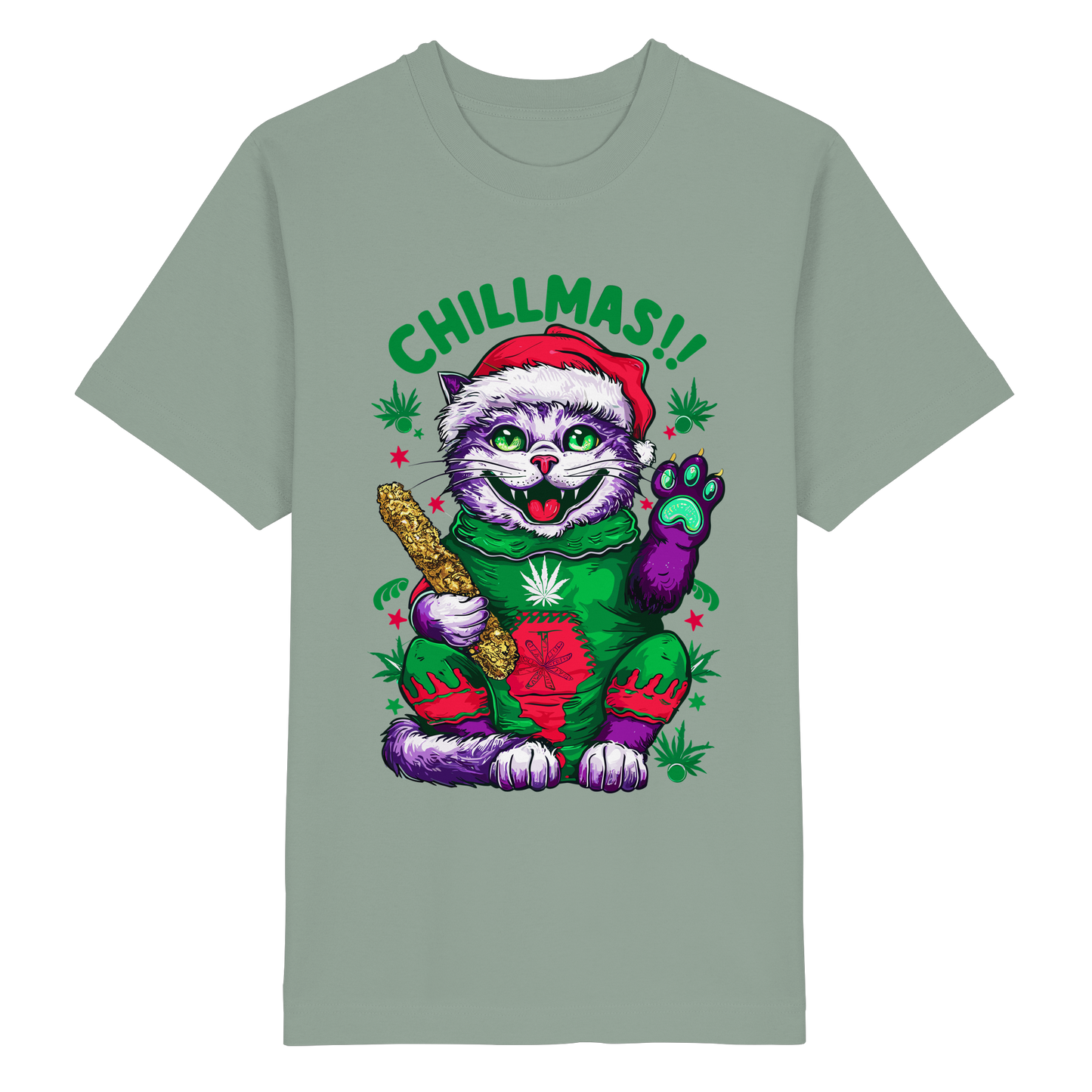 Chillmas Cat - Unisex Oversized Shirt