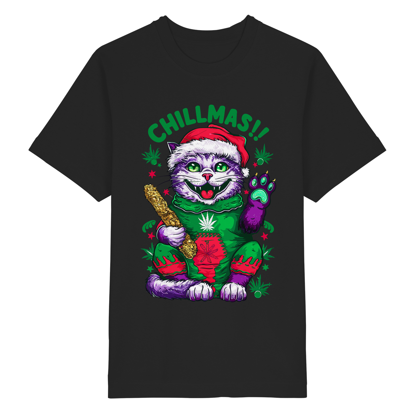 Chillmas Cat - Unisex Oversized Shirt