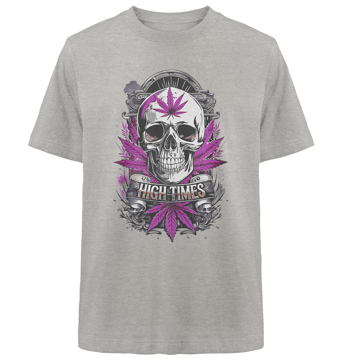 High Times Skull Purple - Unisex Oversized Shirt