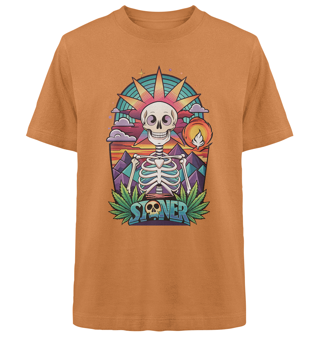Color Stoner Skeleton - Unisex Oversized Shirt