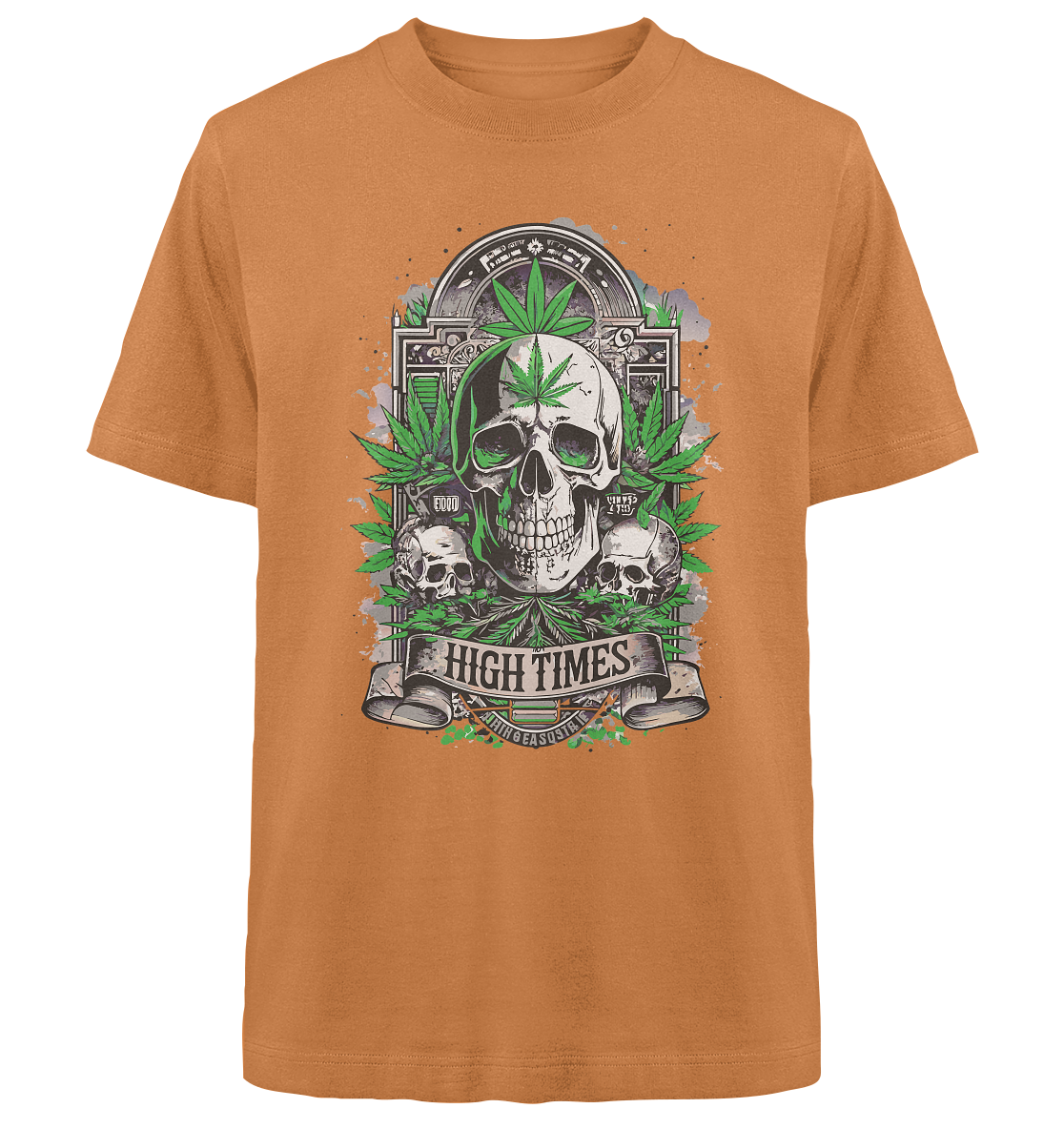 High Times Skull Green - Unisex Oversized Shirt