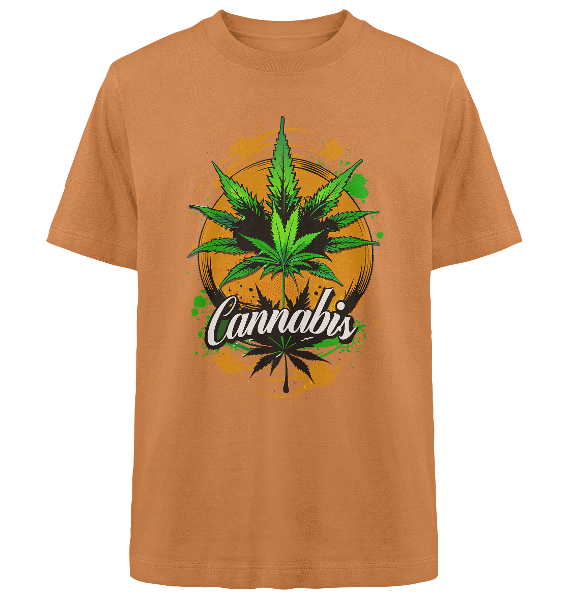 Orange Cannabis - Unisex Oversized Shirt