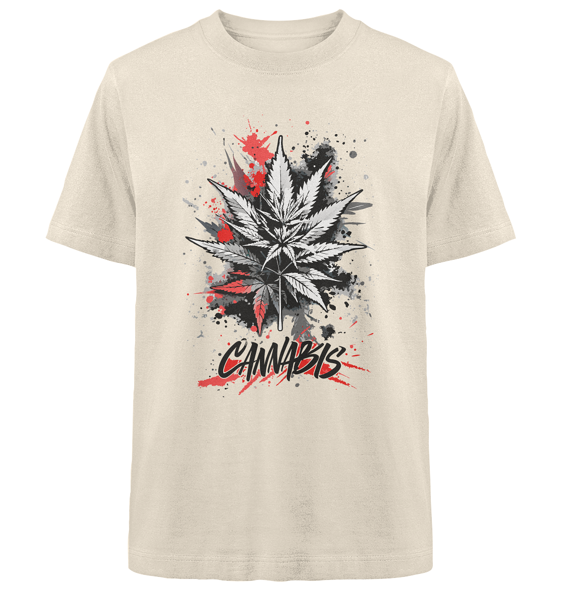 Red Cannabis - Unisex Oversized Shirt