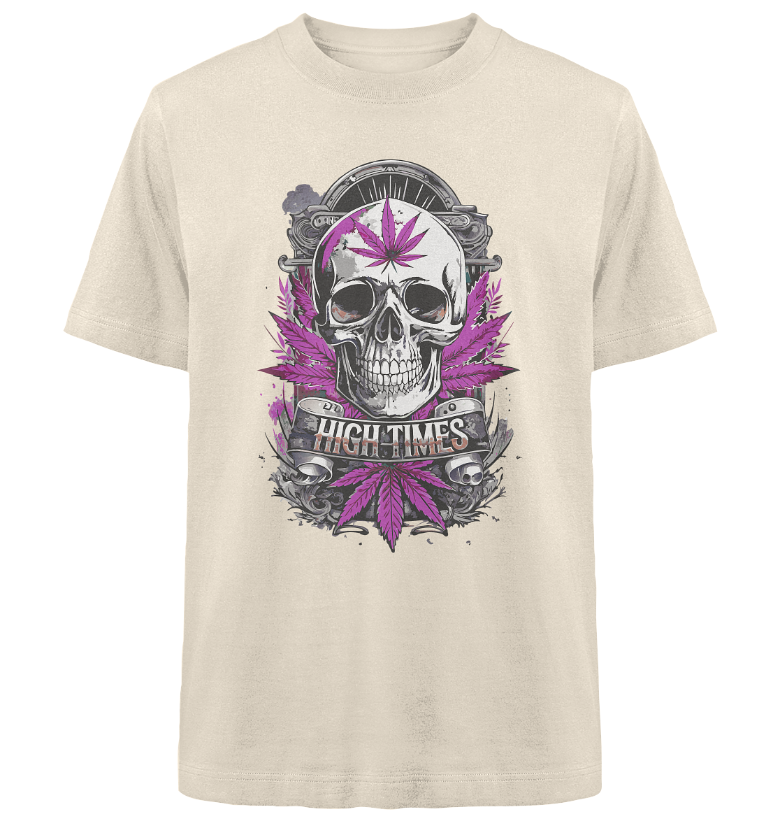 High Times Skull Purple - Unisex Oversized Shirt