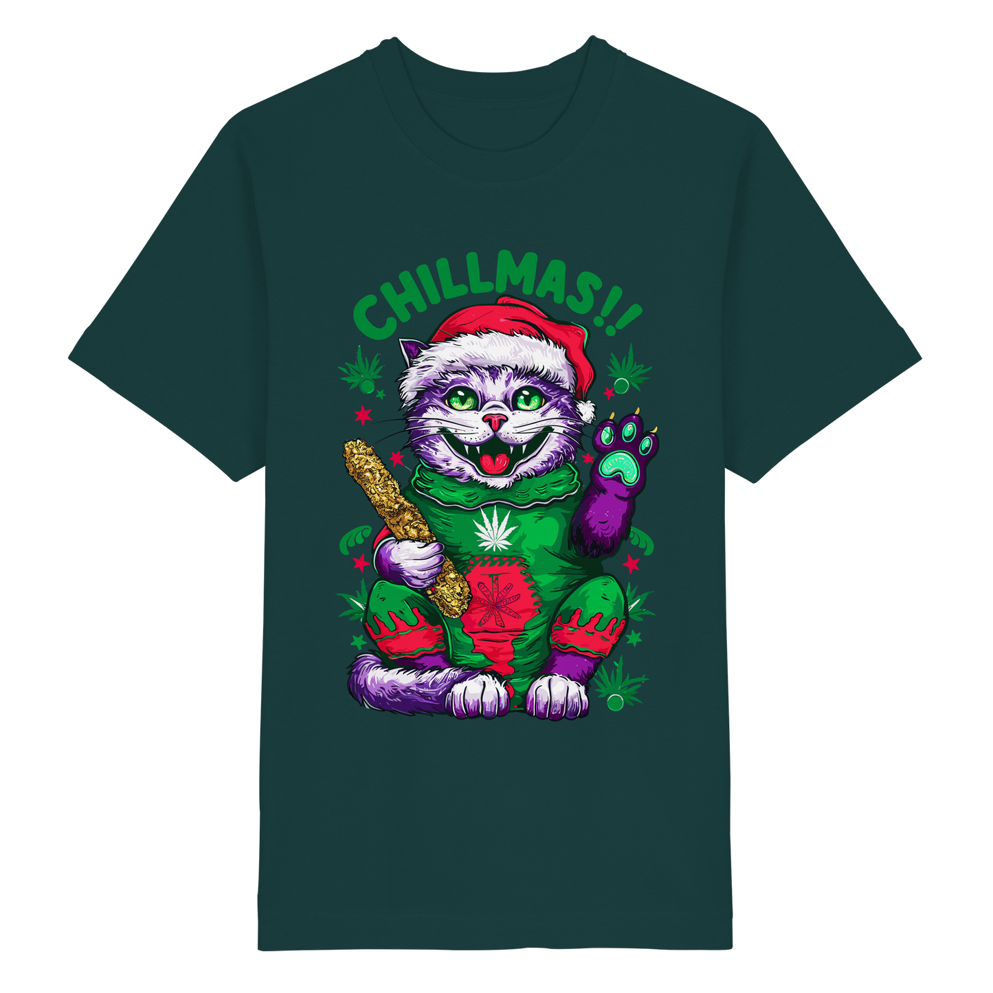 Chillmas Cat - Unisex Oversized Shirt