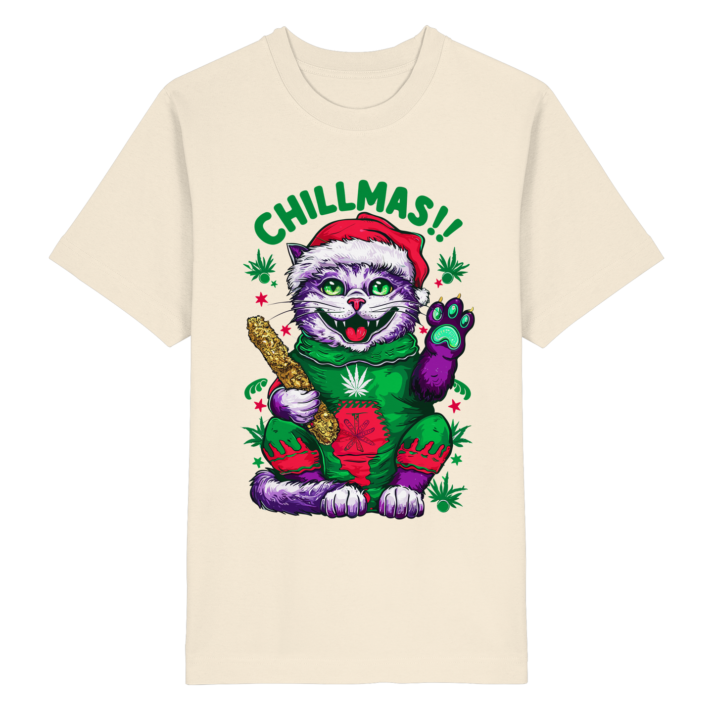 Chillmas Cat - Unisex Oversized Shirt