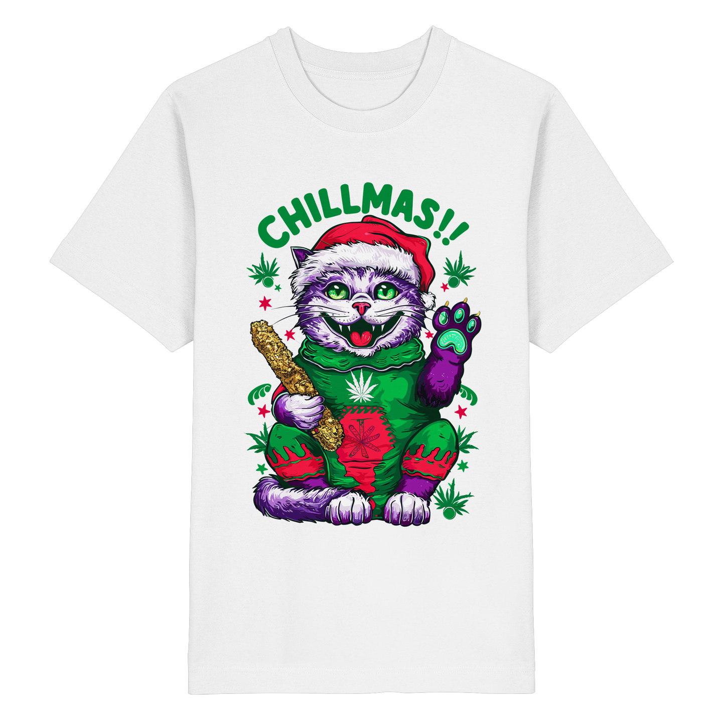 Chillmas Cat - Unisex Oversized Shirt