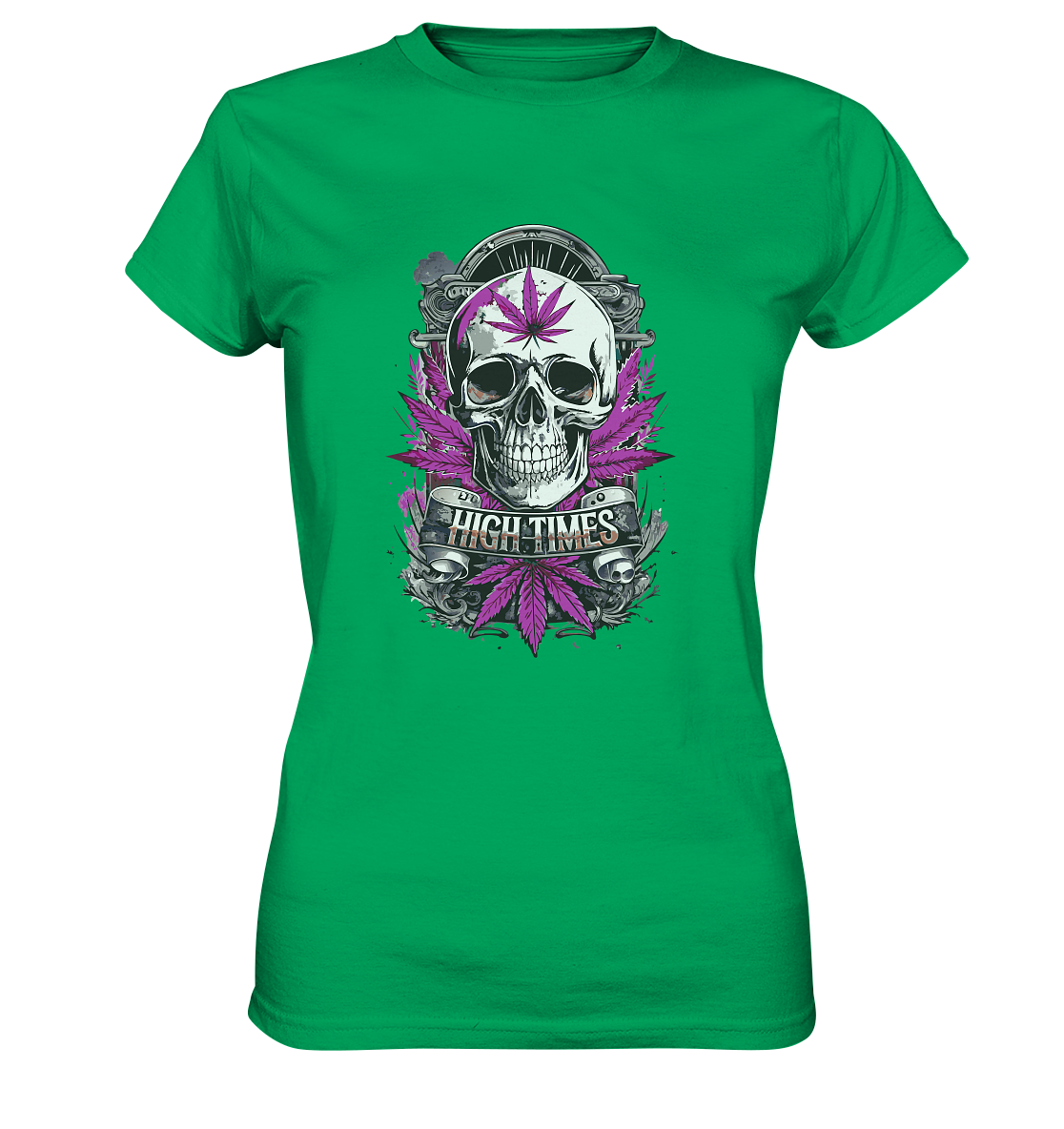 High Times Skull Purple - Ladies Premium Shirt