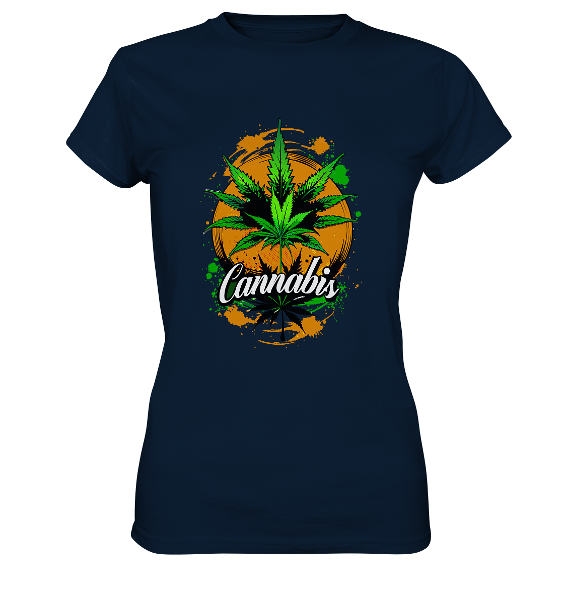 Orange Cannabis - Ladies Premium Shirt