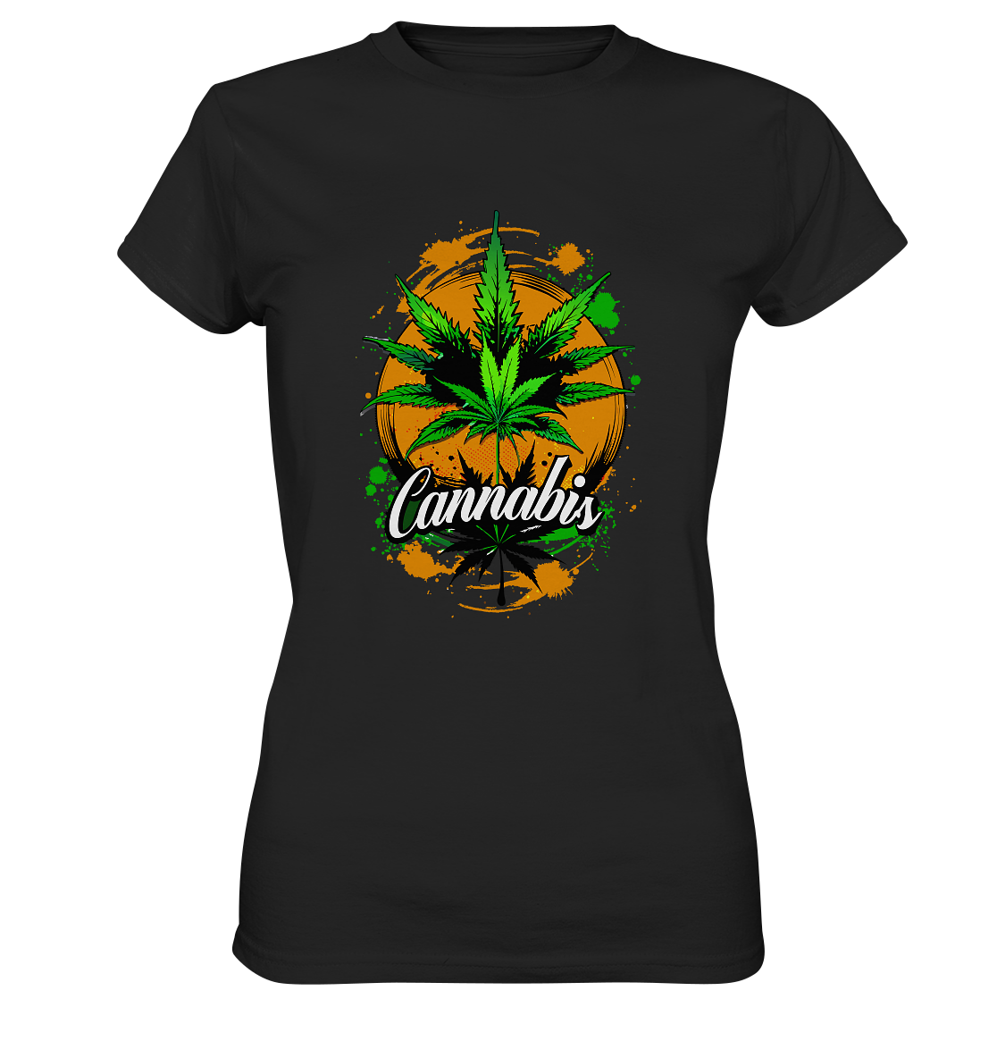 Orange Cannabis - Ladies Premium Shirt