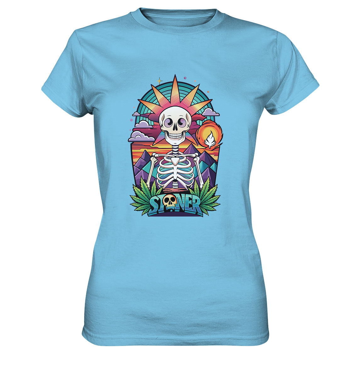 Color Stoner Skeleton - Ladies Premium Shirt