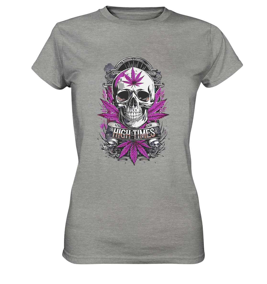 High Times Skull Purple - Ladies Premium Shirt