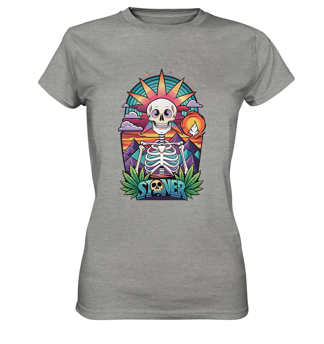 Color Stoner Skeleton - Ladies Premium Shirt