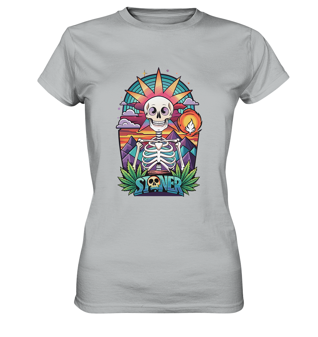 Color Stoner Skeleton - Ladies Premium Shirt