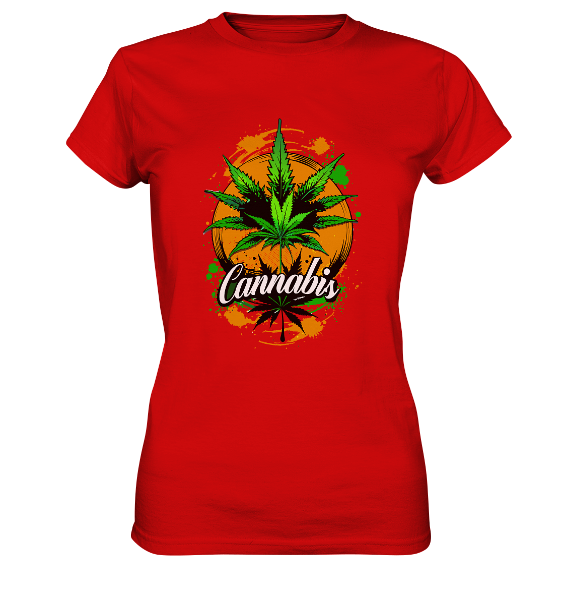 Orange Cannabis - Ladies Premium Shirt