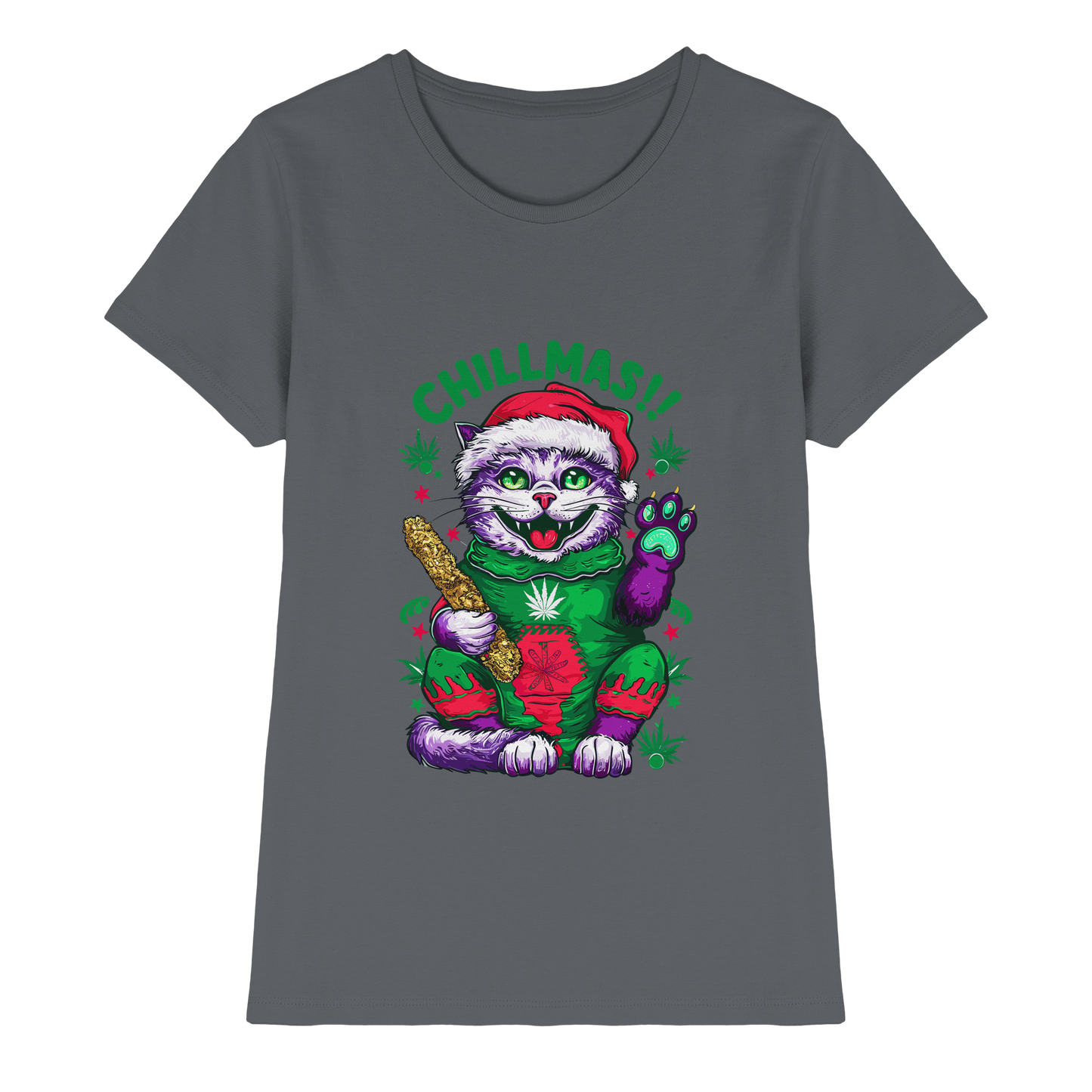 Chillmas Cat - Ladies Premium Shirt