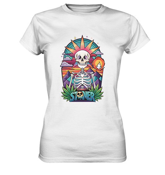 Color Stoner Skeleton - Ladies Premium Shirt