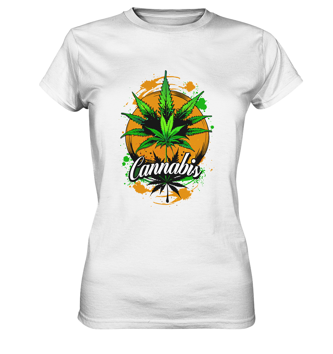 Orange Cannabis - Ladies Premium Shirt