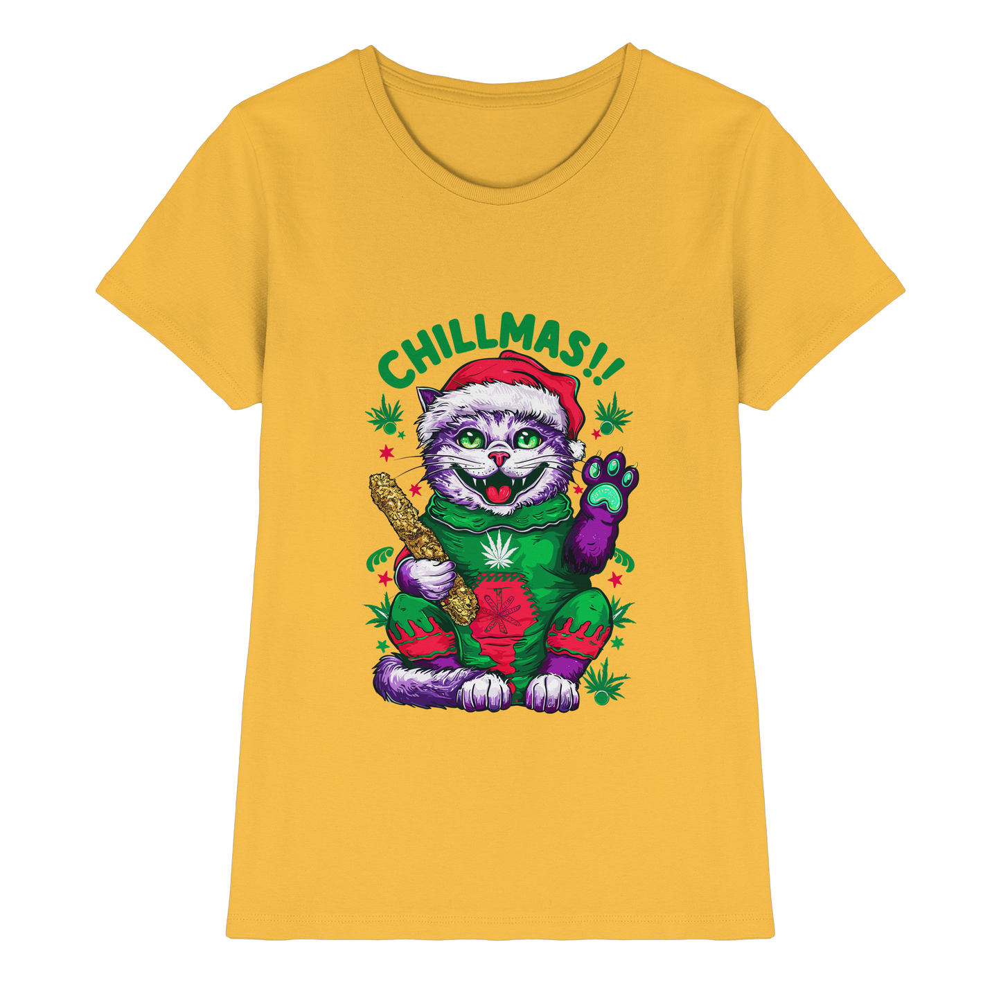 Chillmas Cat - Ladies Premium Shirt