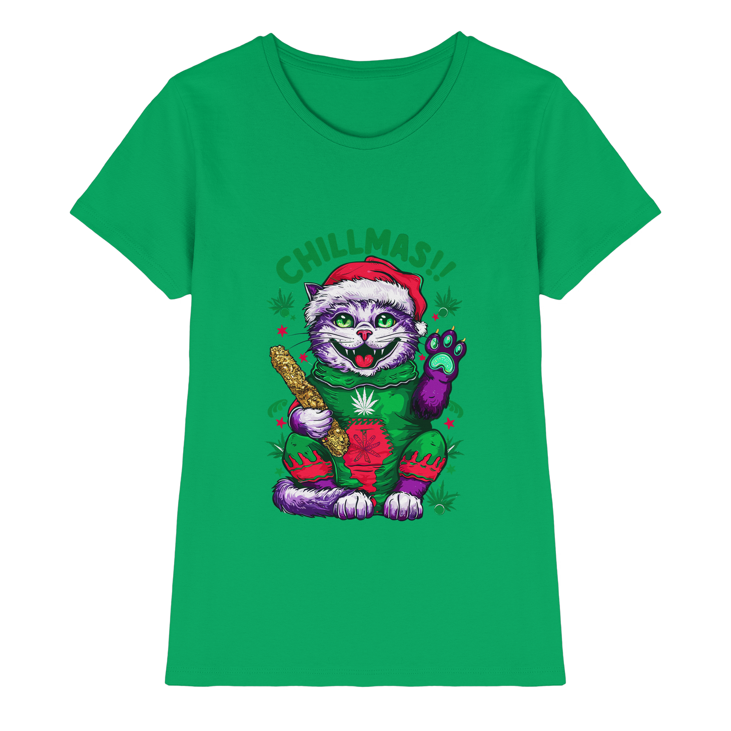 Chillmas Cat - Ladies Premium Shirt