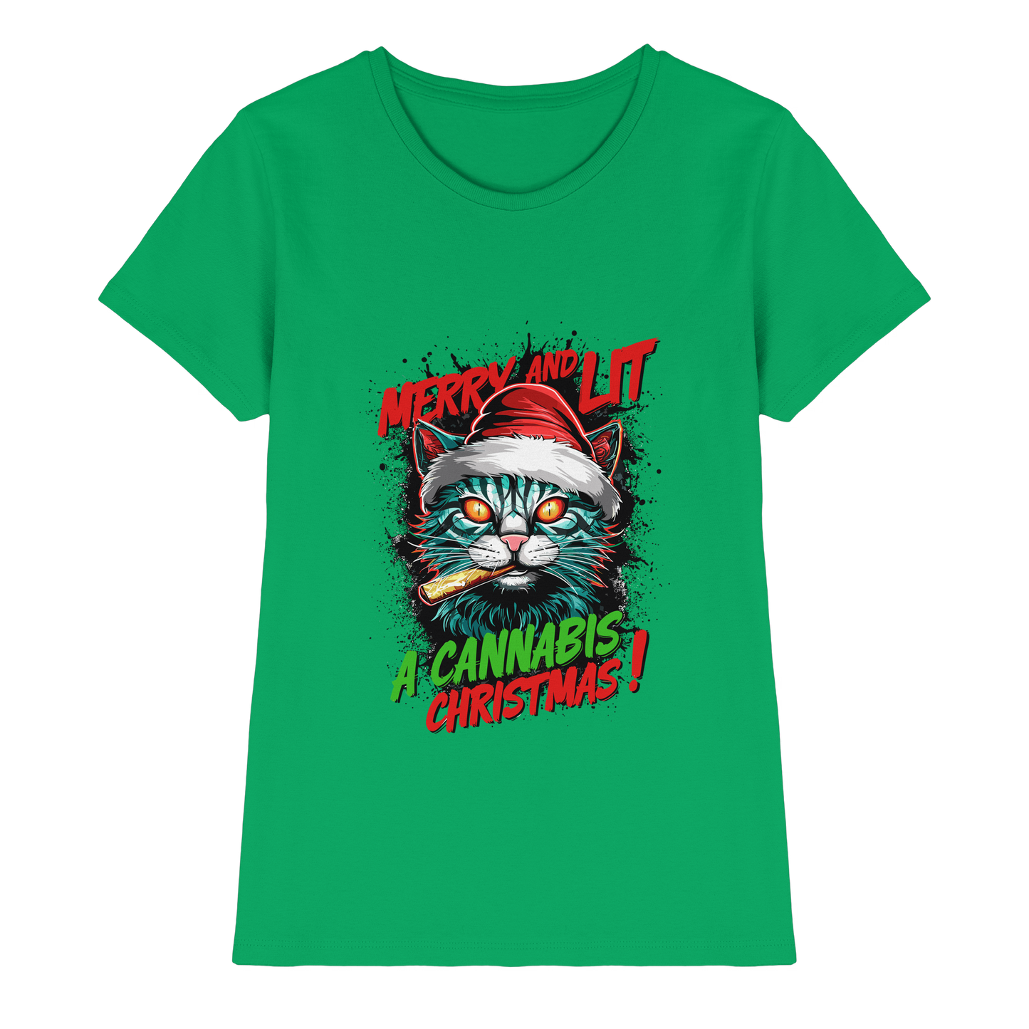 Cannabis Christmas - Ladies Premium Shirt